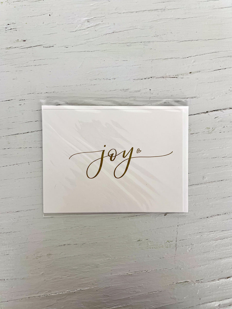 Joy Calligraphy Card