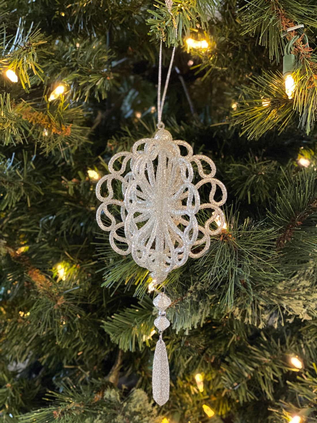Dangling Snowflake Sparkle Ornament