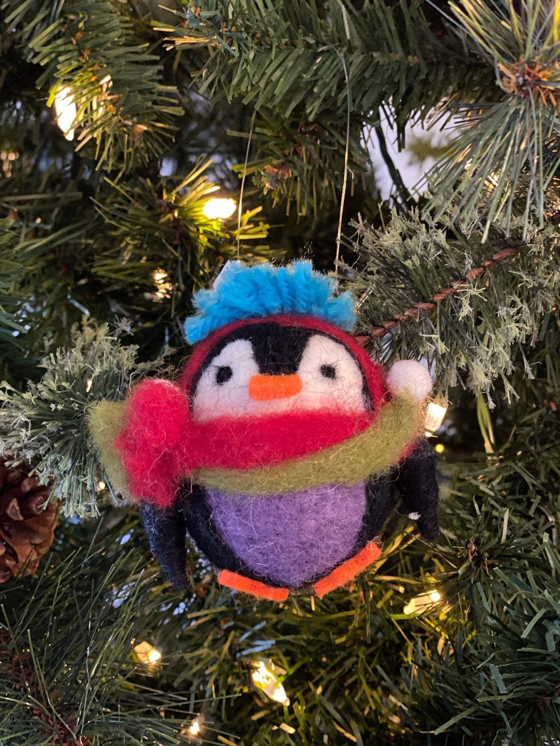 Bundled Up Penguin Ornament