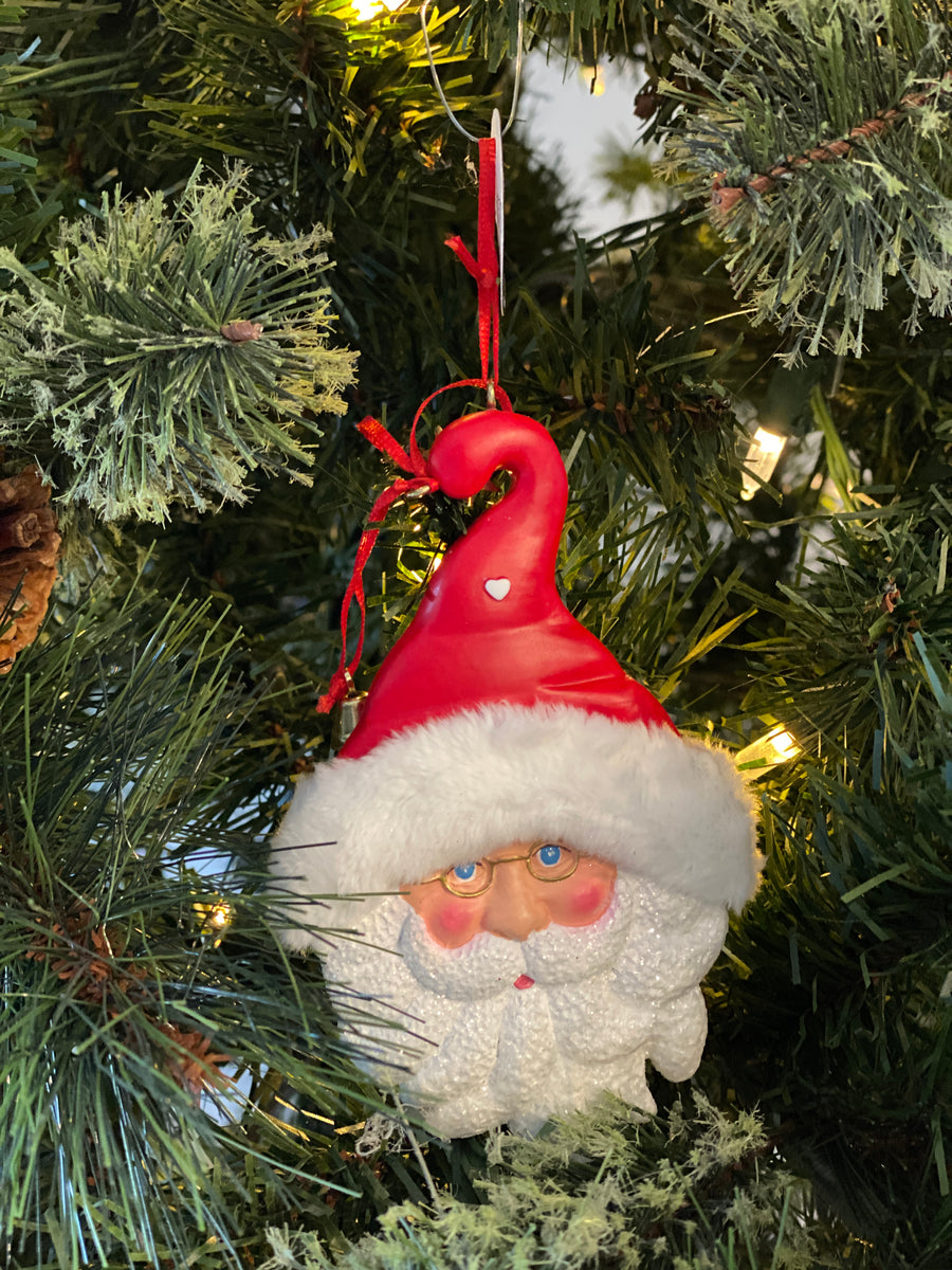 Santa Head Ornament