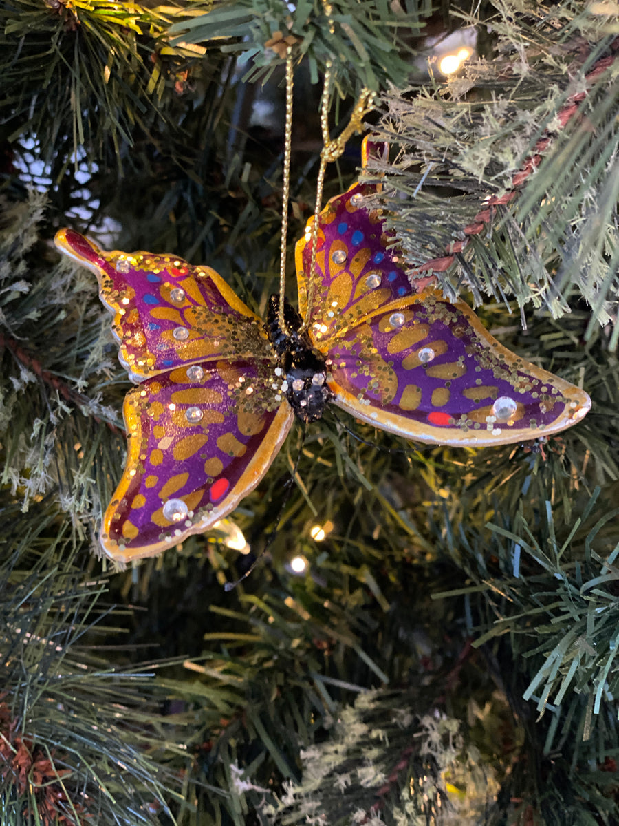 Flying Butterfly Ornament