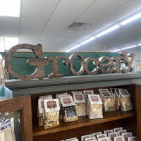 Metal Grocery Sign