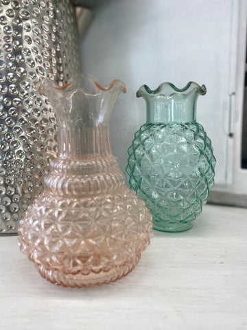Vintage Textured Vase (Choose color)