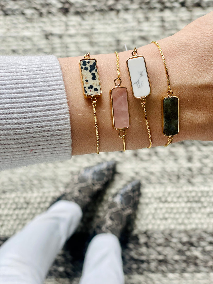 Slider Bracelet - Choose Gem