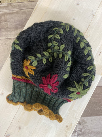 Flower Vine Beret