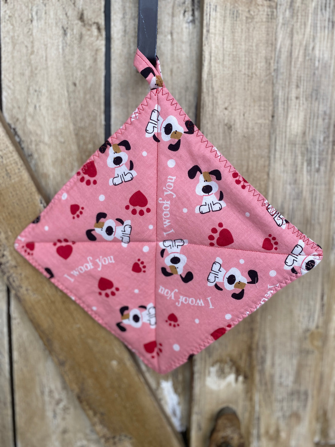I Woof You Pink Hot Pad