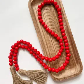 55'' Red Bead Garland