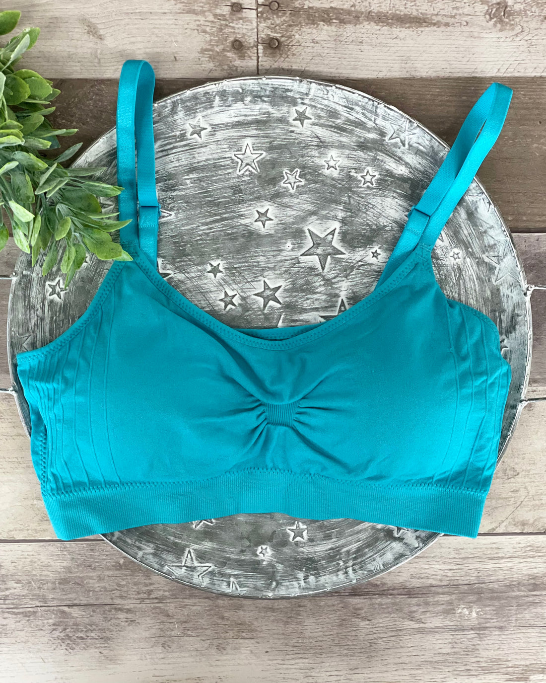 Coobie Scoopneck Cami Bra - Island Blue