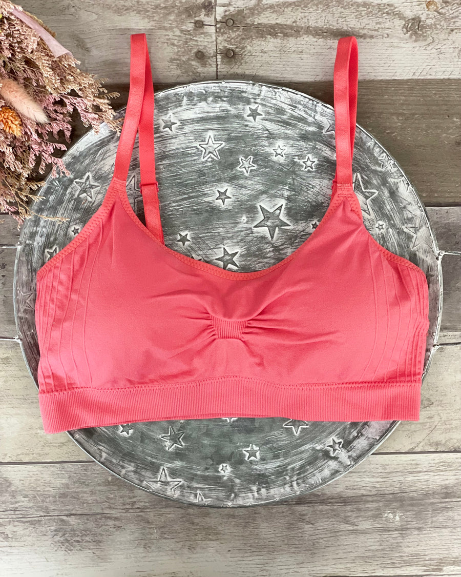 Coobie Scoopneck Cami Bra - Pink Ginger