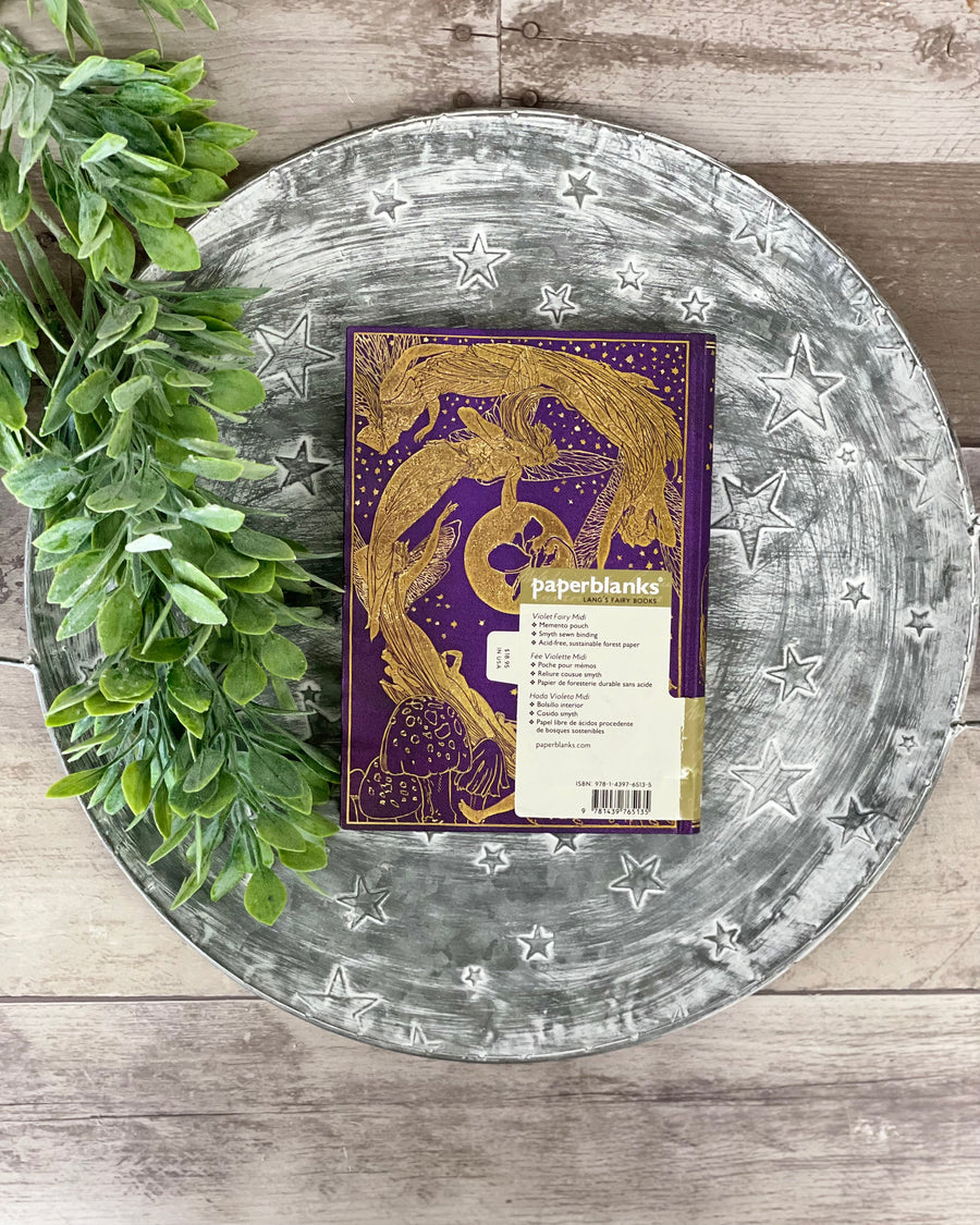 Hardcover Unlined Notebook - Violet Fairy (5"x 7")