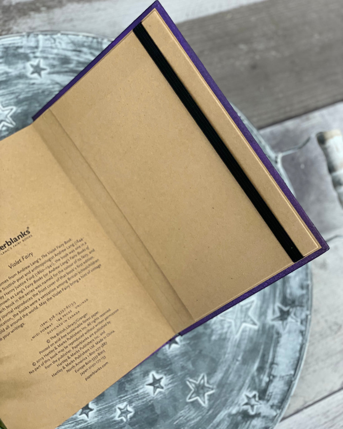 Hardcover Unlined Notebook - Violet Fairy (5"x 7")
