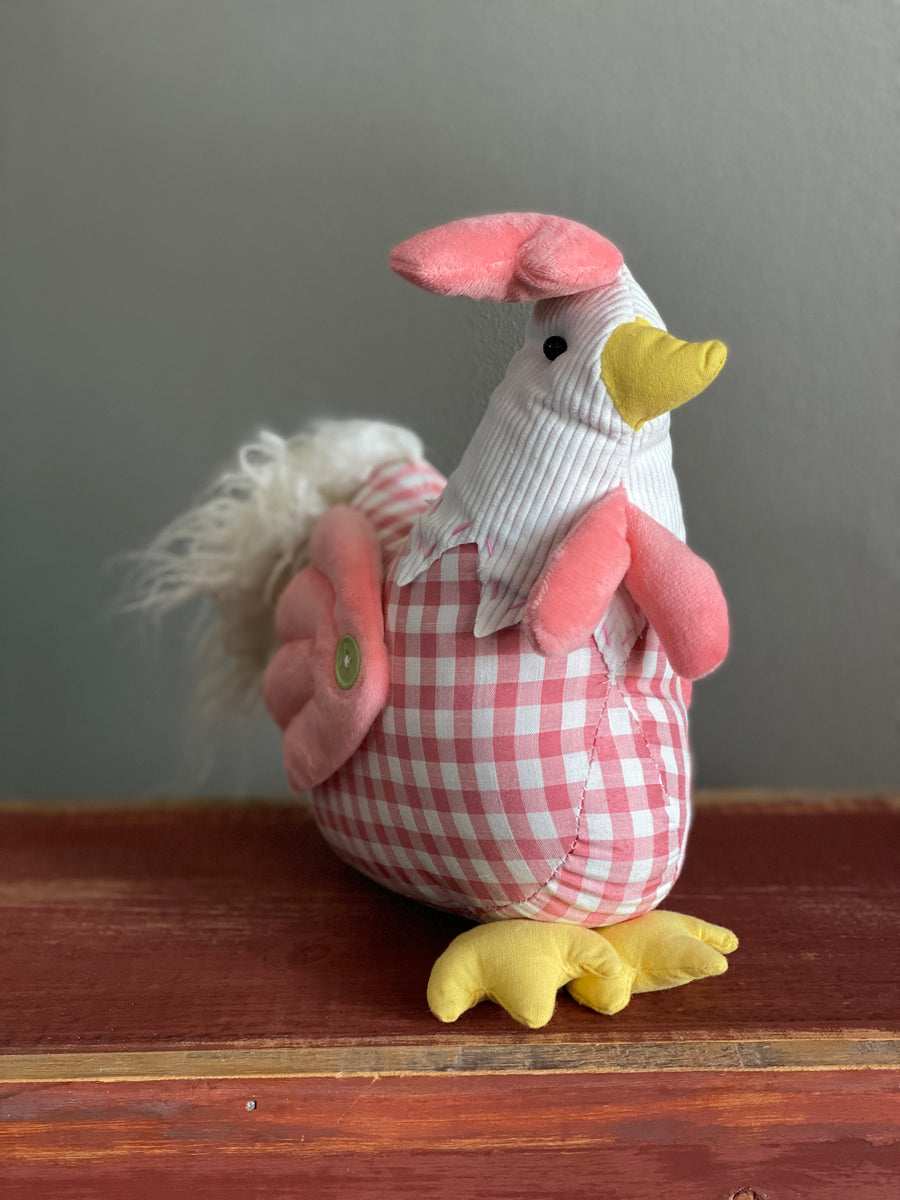 Fabric Sitting Chicken