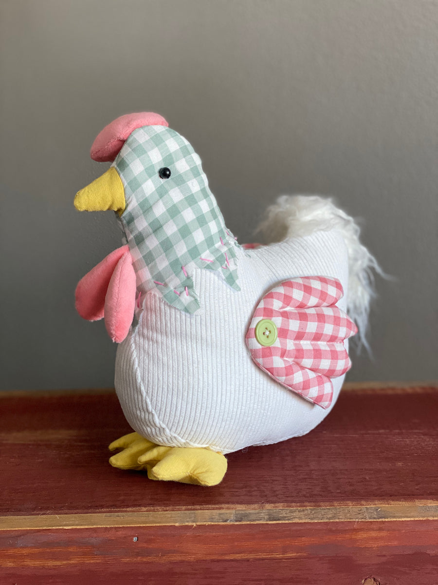 Fabric Sitting Chicken
