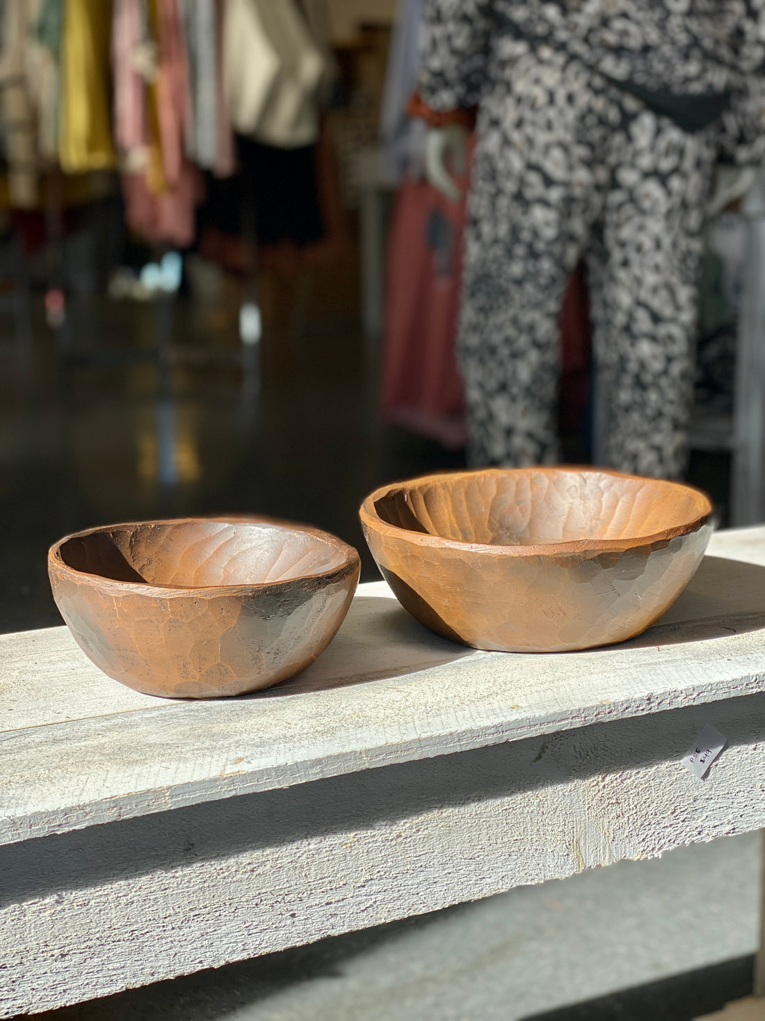 Decor Carved Wood Bowl