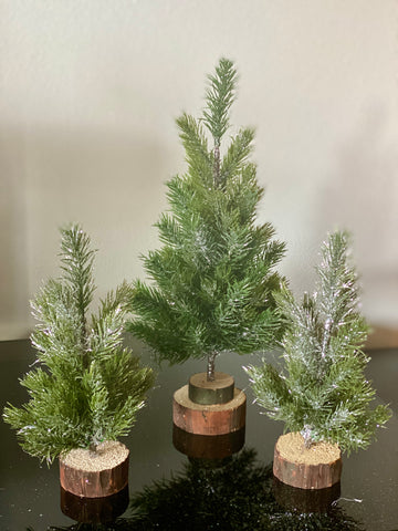 Mini Frosted Faux Fir Tree