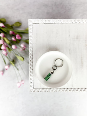 Green Lined Circle Charm Diffuser Keychain