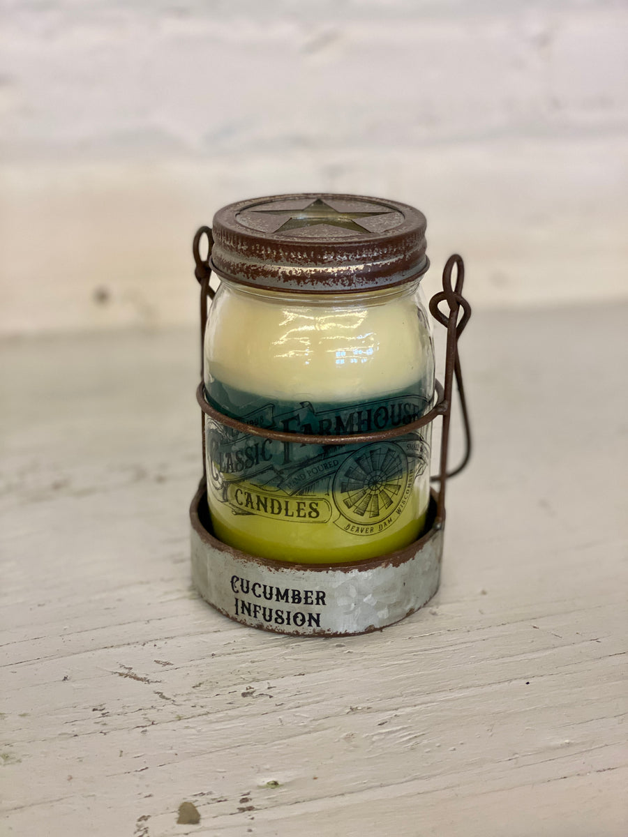 Classic Farmhouse Star Candle - Cucumber Infusion
