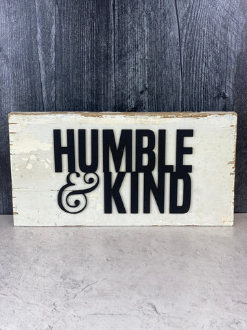 Humble & Kind Laser Cut Wood Wall Art