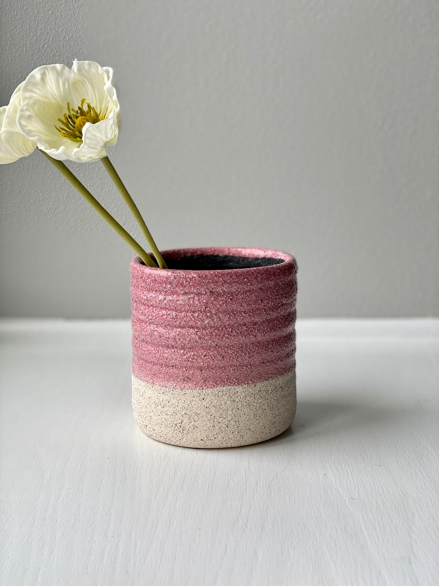 Pink Vase Shelf Decor