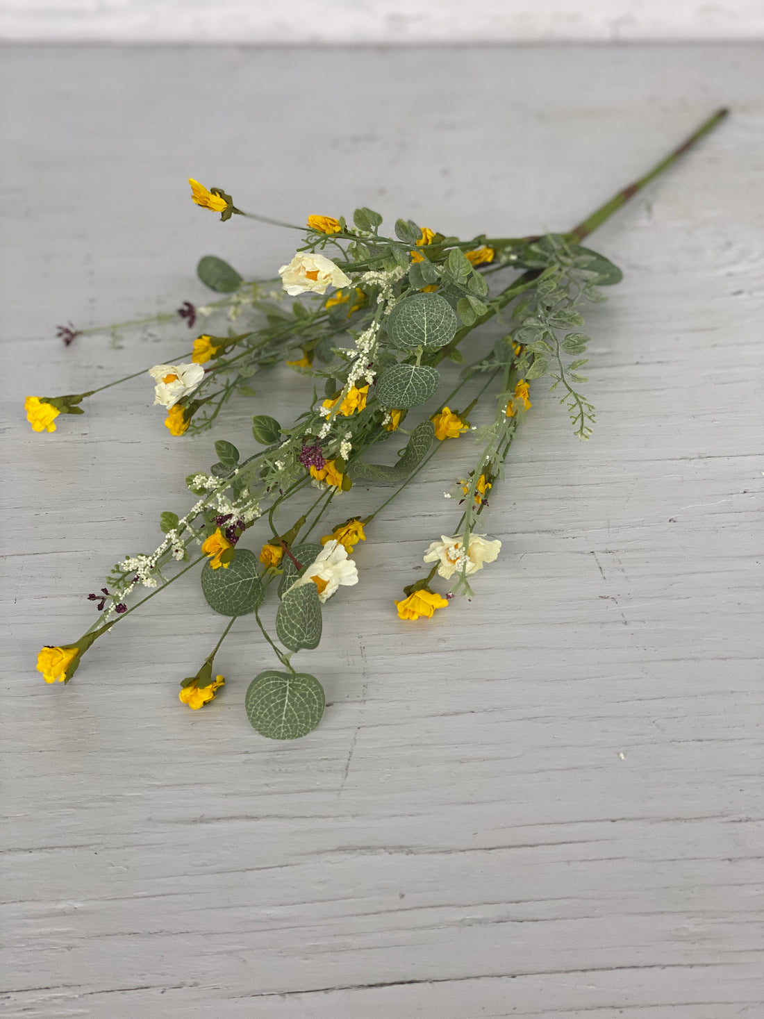 14" Yellow Wild Flowers Pick Bouquet