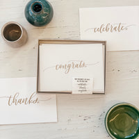 Thanks/Congrats/Celebrate Greeting Card Box