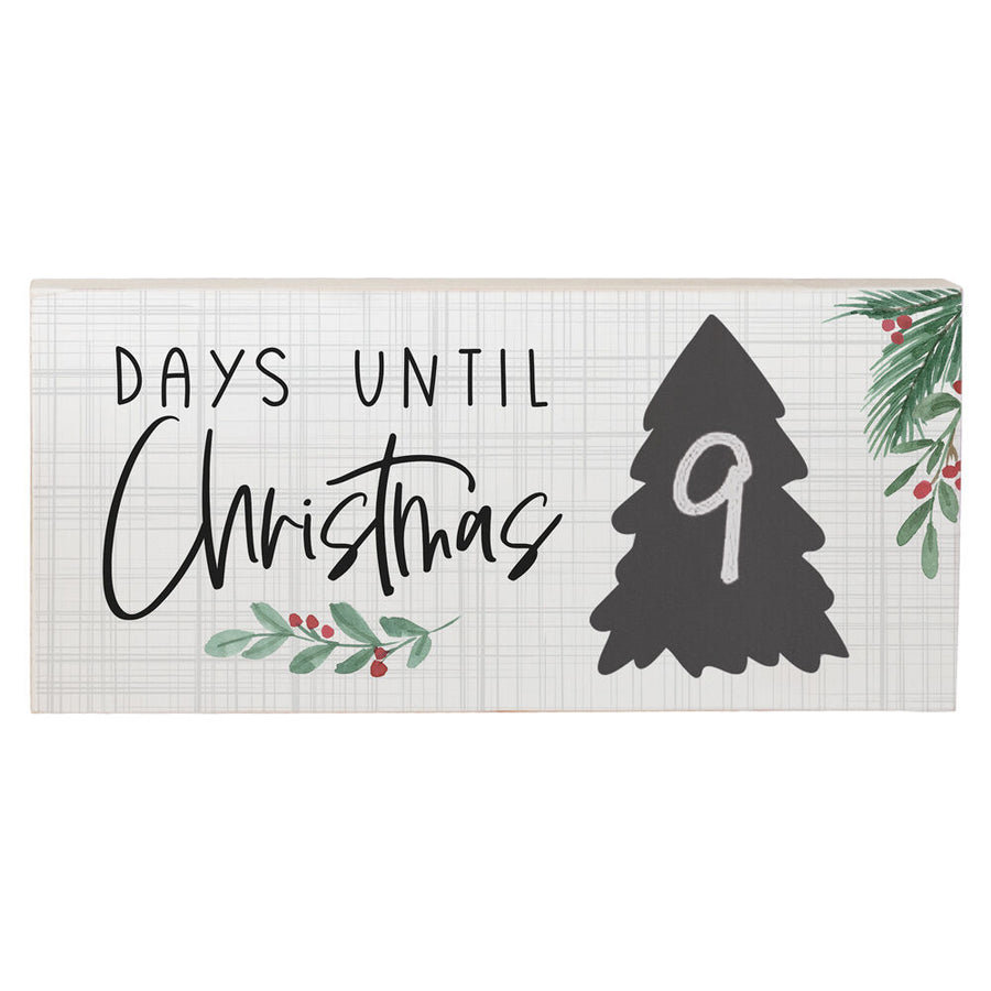 Days Until Christmas Chalk Talk Sign