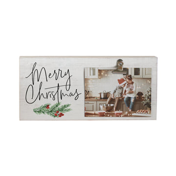 Merry Christmas Picture Clip Sign