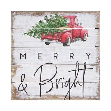 Merry & Bright Truck Sign
