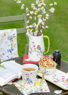 Bird & Cherry Blossom Pitcher