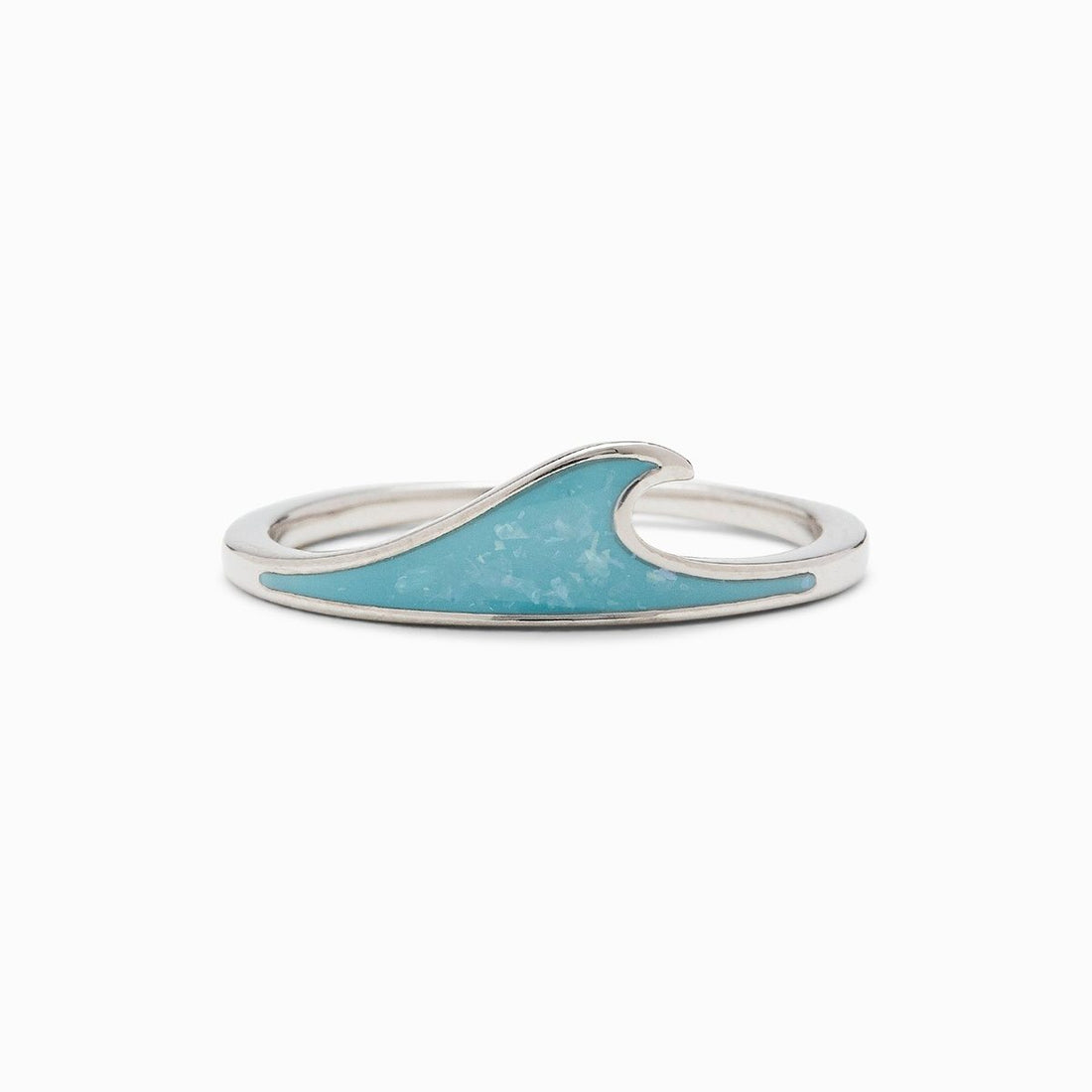 Pura Vida Bracelets -  Wave Stacking Ring/Mother of Pearl Wave Ring