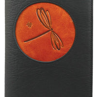 Oberon Design Leather Refillable Journal - Dragonfly