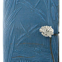 Oberon Design Leather Refillable Journal - Dragonfly Pond