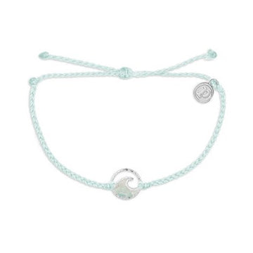 Pura Vida Bracelets - Opaque Resin Wave Silver Bracelet