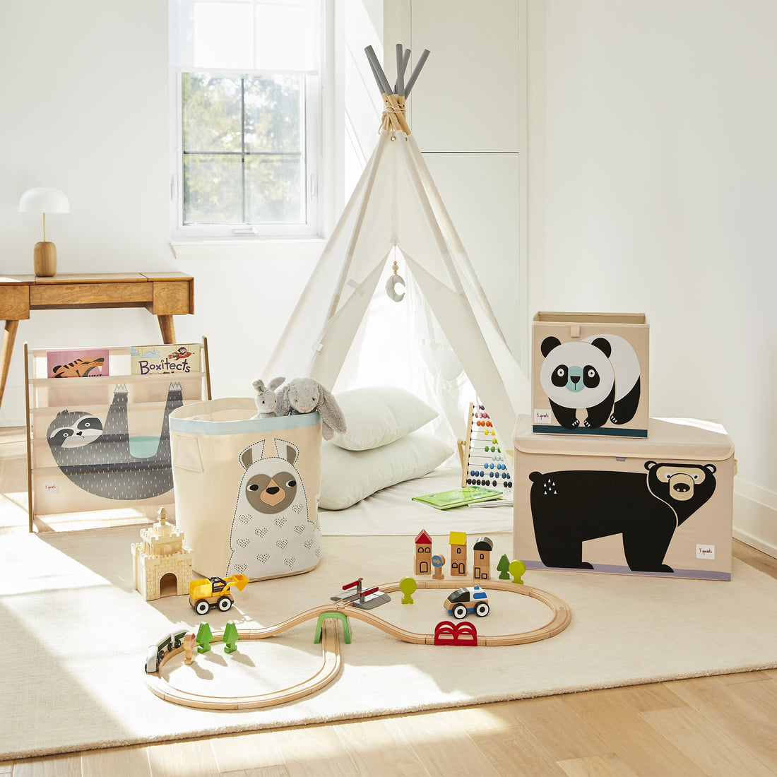 3 Sprouts Sloth Book Rack