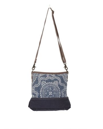Myra Bags Navy Kilim Shoulder Bag