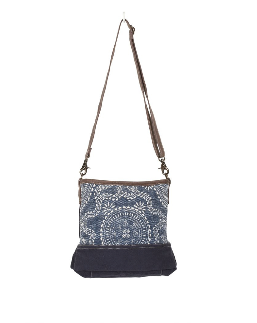 Myra Bags Navy Kilim Shoulder Bag