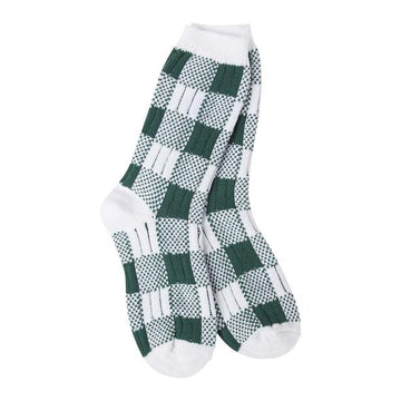 Cozy Collection - Team Plaid Crew - Green/White