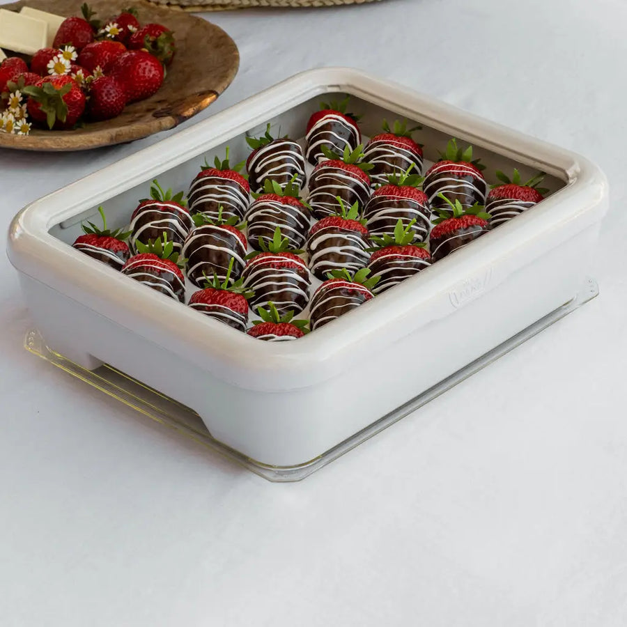 Fancy Panz Classic Foil Pan Serving Tray - White