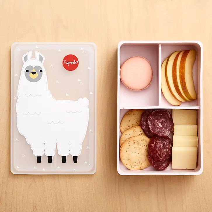 3 Sprouts Llama Silicone Bento Box