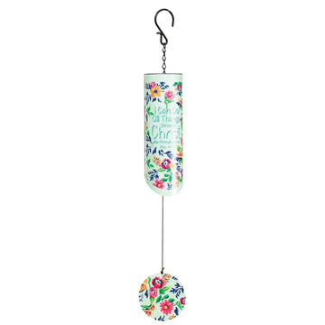 I Can Do All Things Wind Chime - 23in
