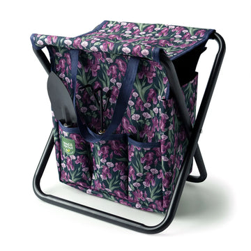 Seed & Sprout Foldout Garden Seat w/Pocketed Tote - Iris Hour