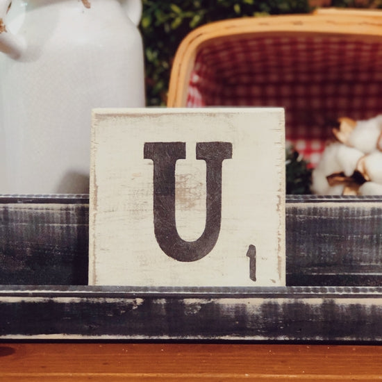 Letter Tile - U