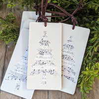 Sheet Music Tree Tag + Ornament