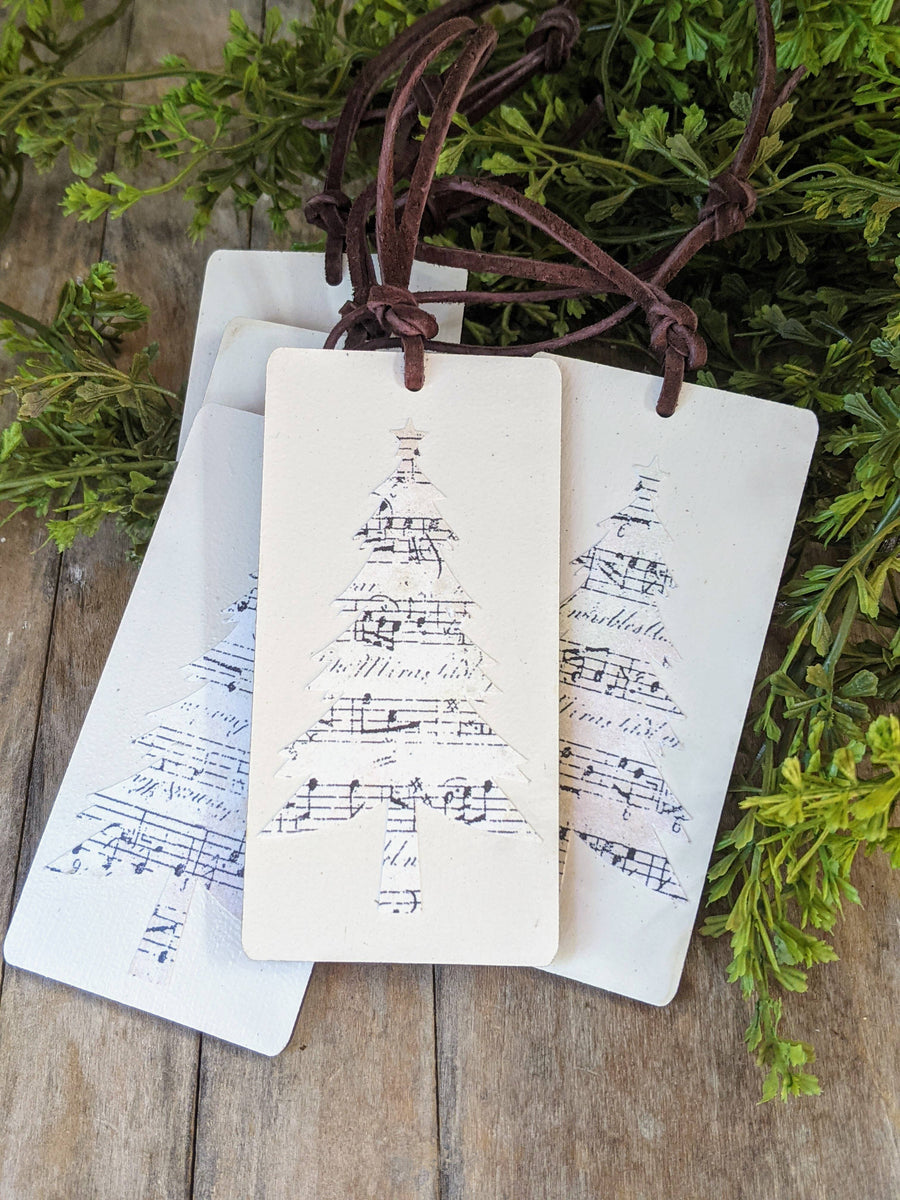 Sheet Music Tree Tag + Ornament