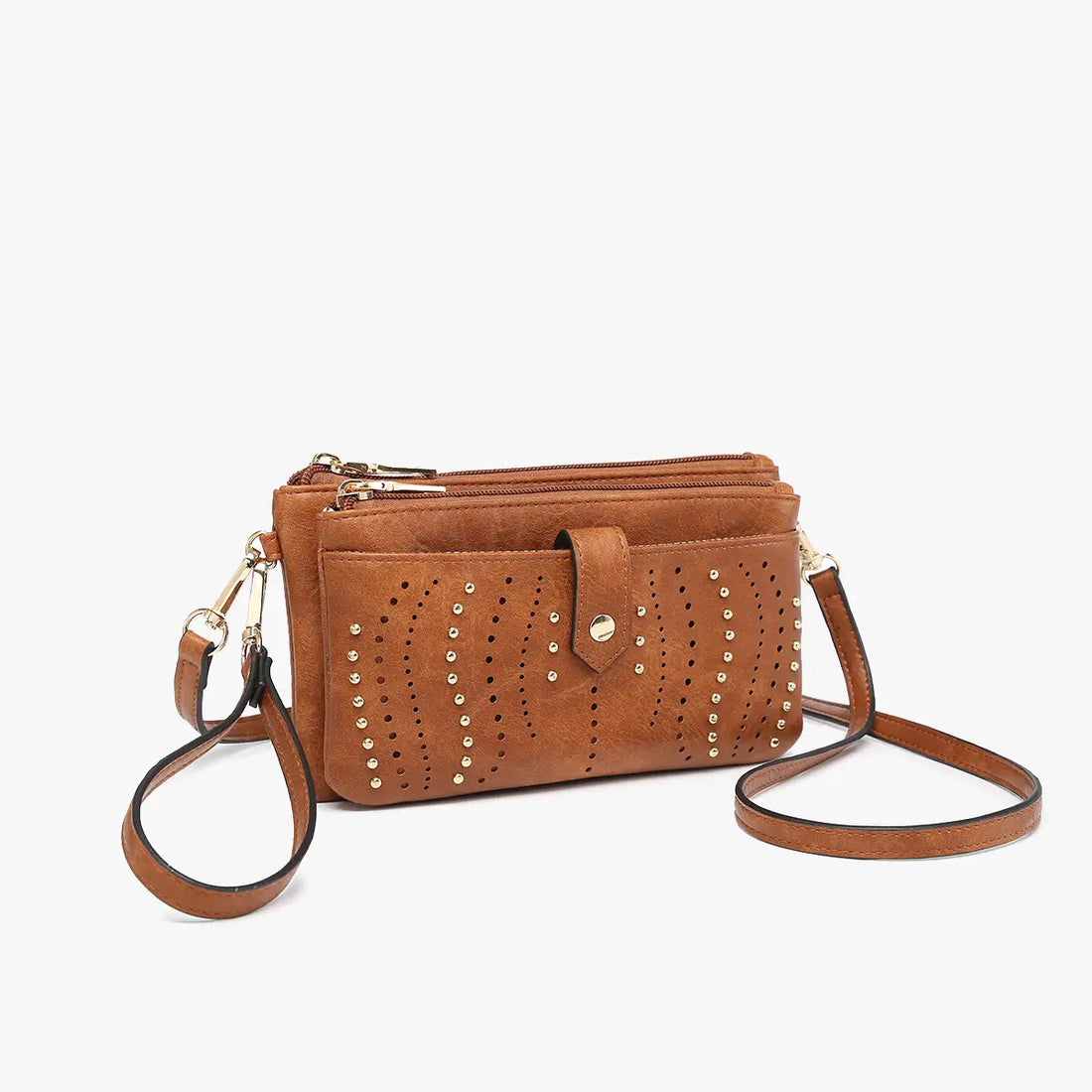Ayra Studded Wristlet/Wallet - Dusty Green