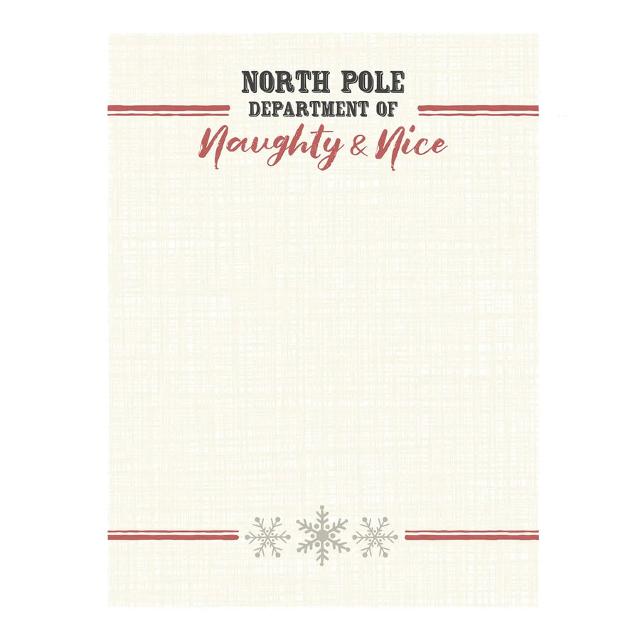 Department of Naughty & Nice Mini Notepad