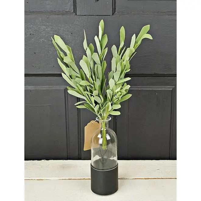 14" Foamy Willow Leaves Bush