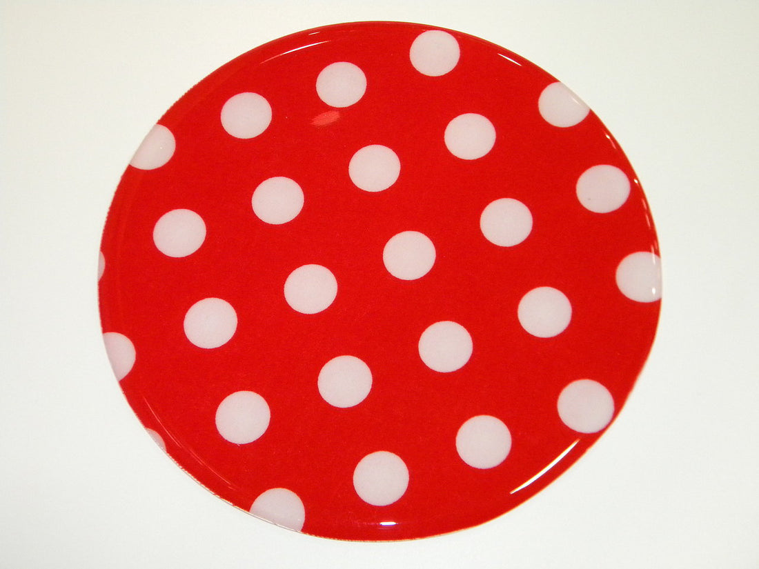 Red and White Polka Dots Silicone Jar Opener