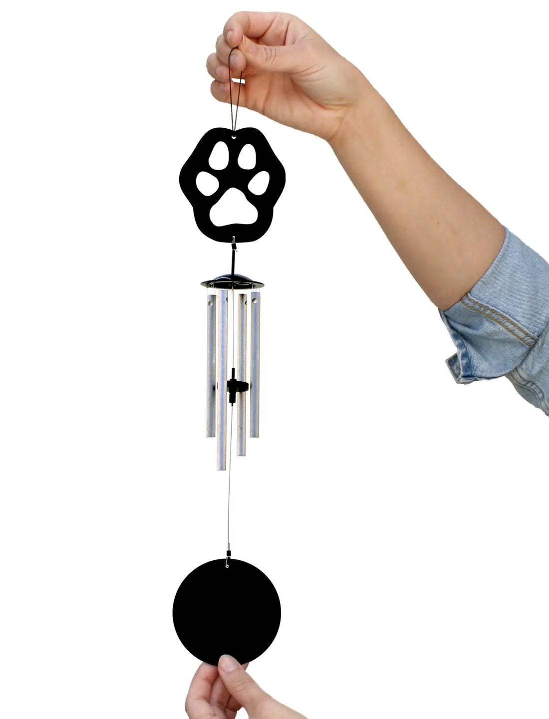 Jacob's Silhouette Wind Chime, Paw Print