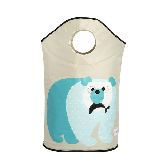3 Sprouts Polar Bear Laundry Hamper